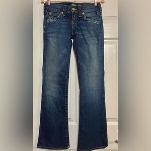 True Religion Jeans Sz 26 - 4 Made in USA Dark Blue Denim Pants